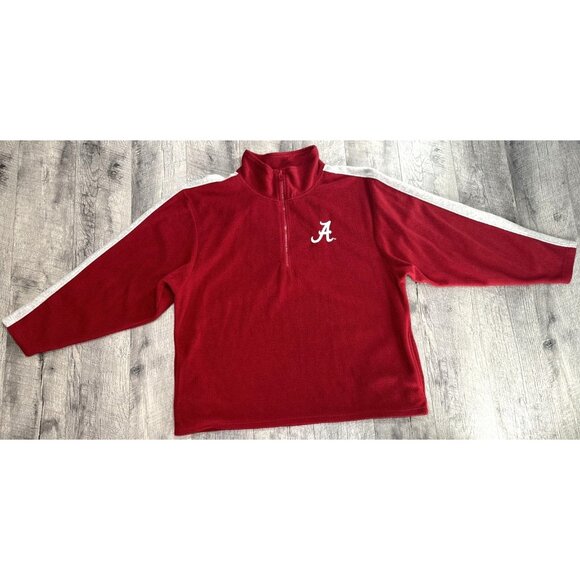Alabama Fleece Pullover Jacket Mens XL 1/4 Zip Crimson‎ Tide University Y2K - Picture 1 of 7